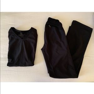 XXS Black Cherokee Infinity Scrub Set